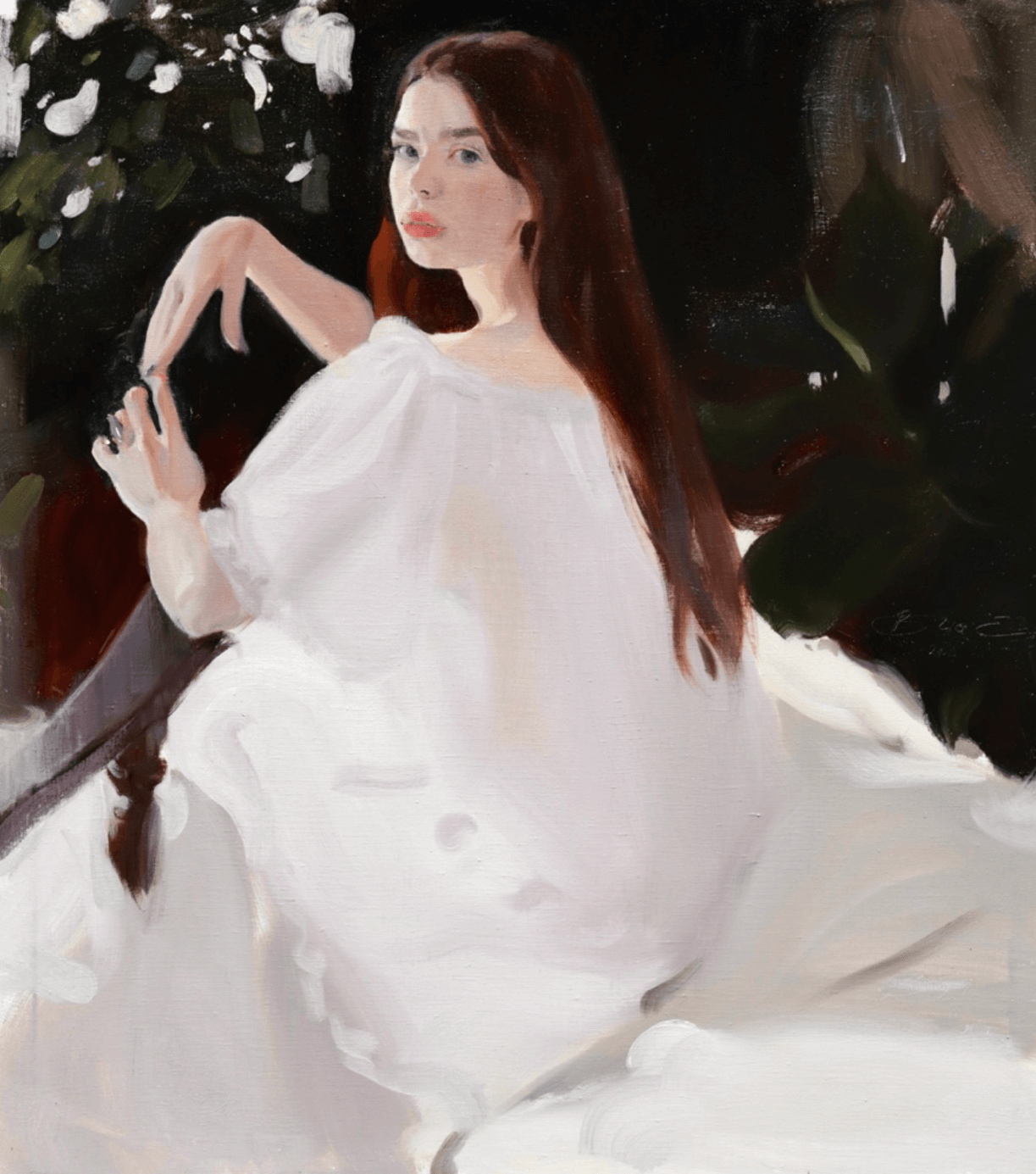 "Lida", 102x90cm, oil on canvas
